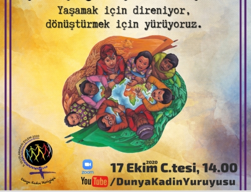 Suya, toprağa, hayata sarılıyoruz. Yaşamak için direniyor, dönüştürmek için yürüyoruz.