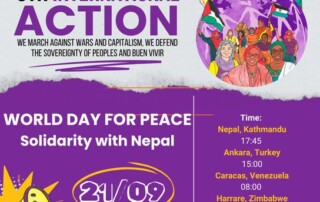 Nepalli kızkardeşlerimizle dayanışma